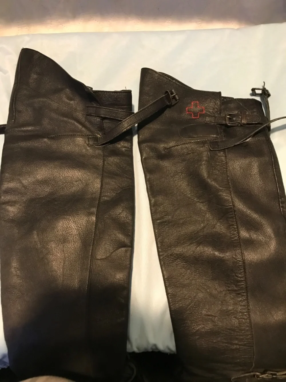 A.R. VANDEVORST boots black straps 37.5 gently worn